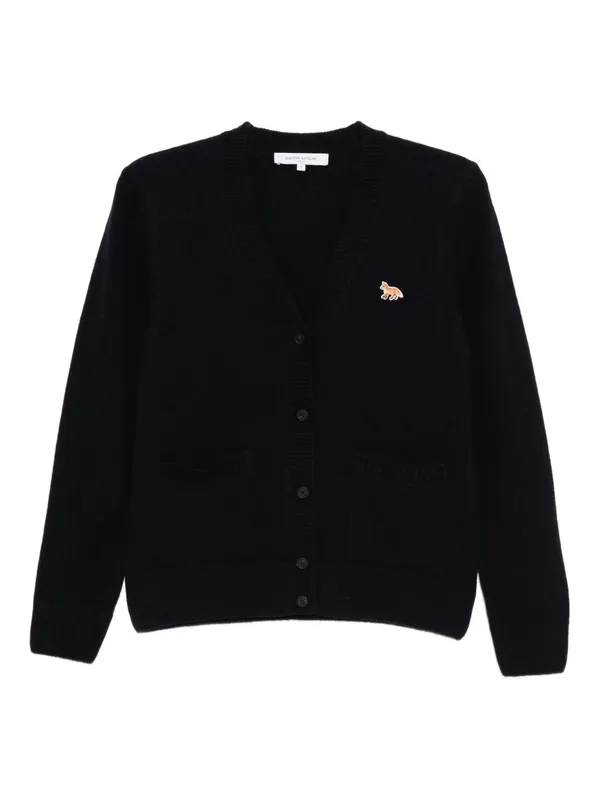 Baby Fox Wool Cardigan - Maison Kitsuné