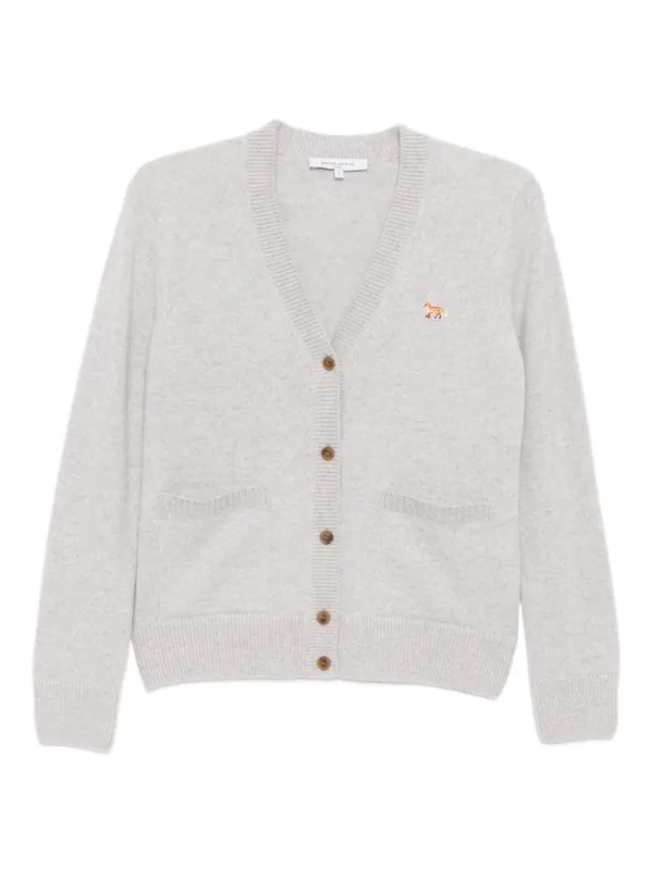 Baby Fox Wool Cardigan - Maison Kitsuné