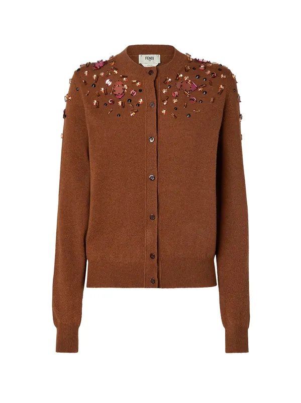 Wool And Cashmere Cardigan - Fendi