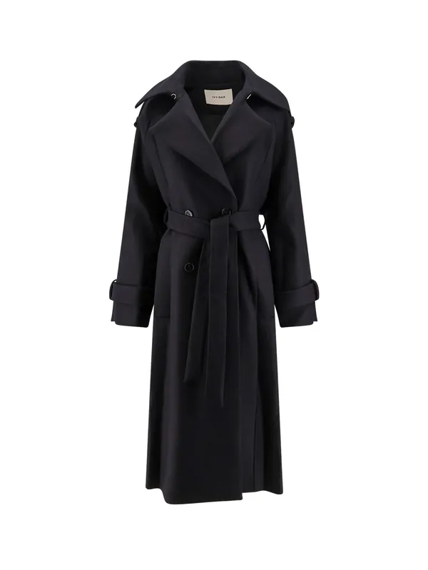 Caroline Oversize Responsible Virgin Wool Blend Coat - IVI OAK
