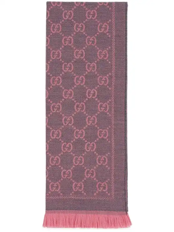 Gg Wool Scarf - Gucci