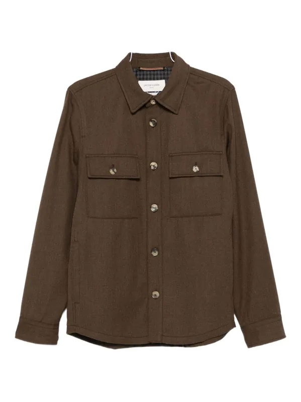 Wool Shirt Jacket - Jacob Cohen