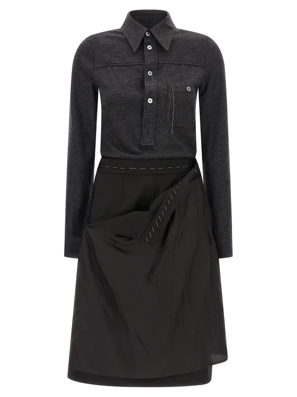 Shirt Dress Dresses Gray - Maison Margiela