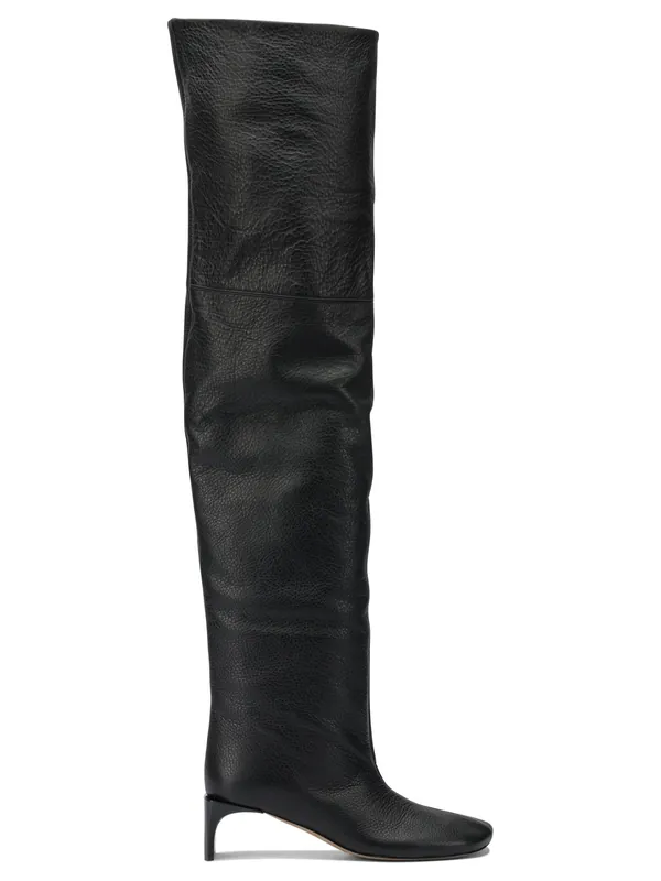 Over-The-Knee Boots 45mm Boots And Ankle Boots Black