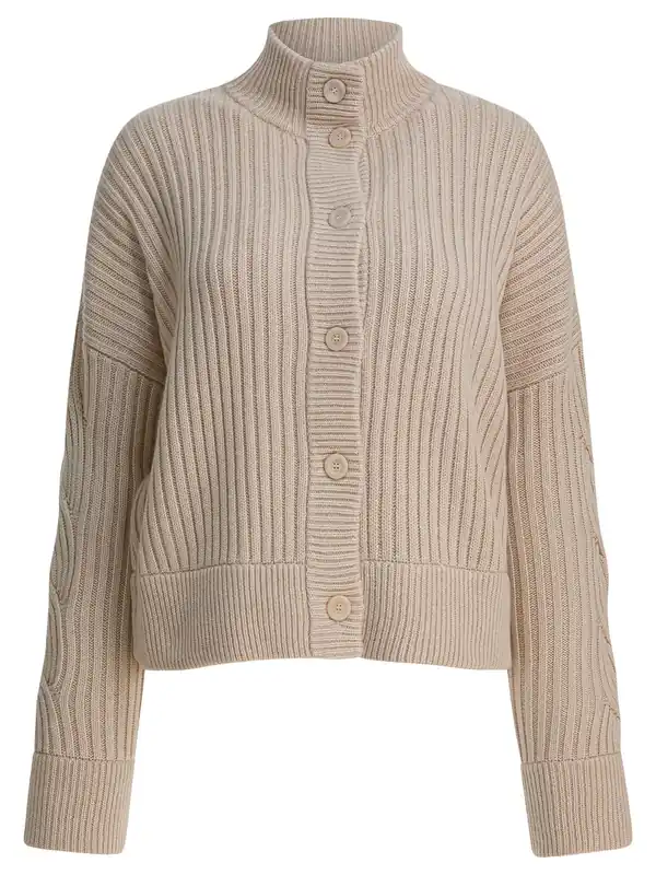 Wool And Cashmere Cardigan Knitwear Beige - Max Mara