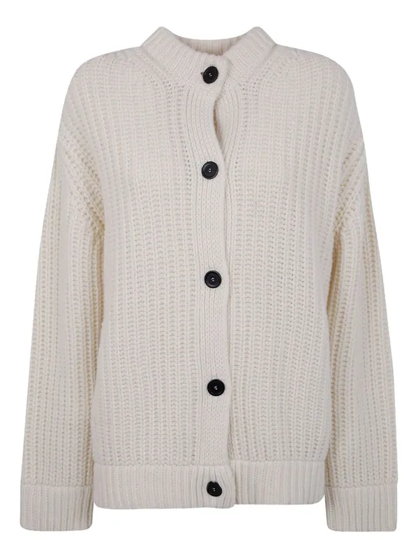 Wool Knitted Cardigan - Semicouture