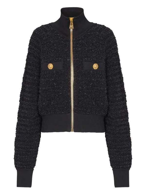 Zipper Bomber Jacket - Balmain