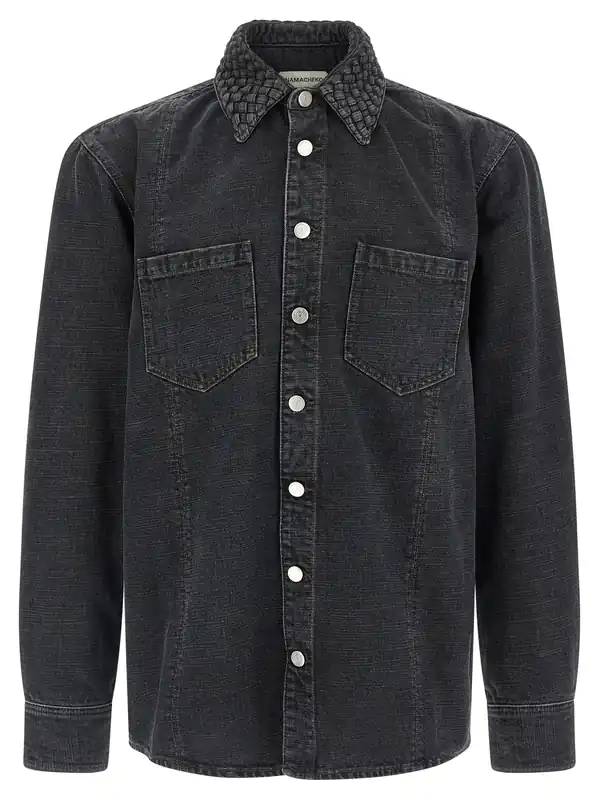 Gervis Braided Shirt And Blouse Black - Namacheko
