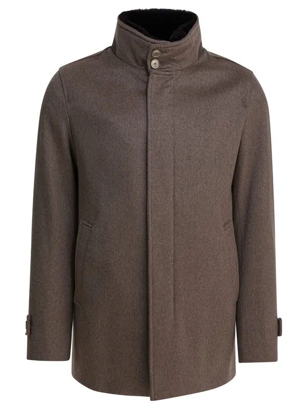 Cashmere Coat Jackets And Coats Brown - Herno