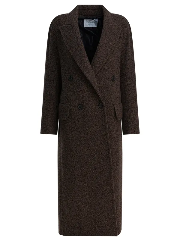 Long Wool Coat Jackets And Coats Black - Max Mara