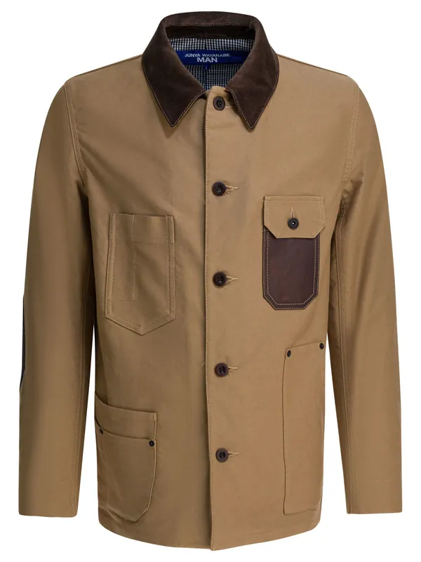 Lightweight Cotton Jacket Jackets And Coats Beige - Junya Watanabe Man