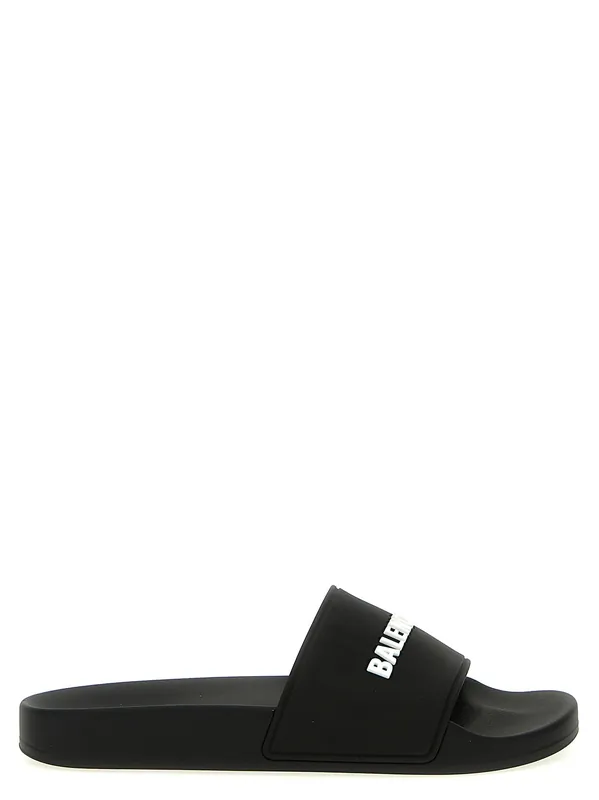 Pool Sandals White/Black - Balenciaga