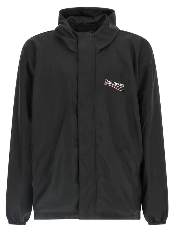 Political Campaign Puffer Jackets Black - Balenciaga