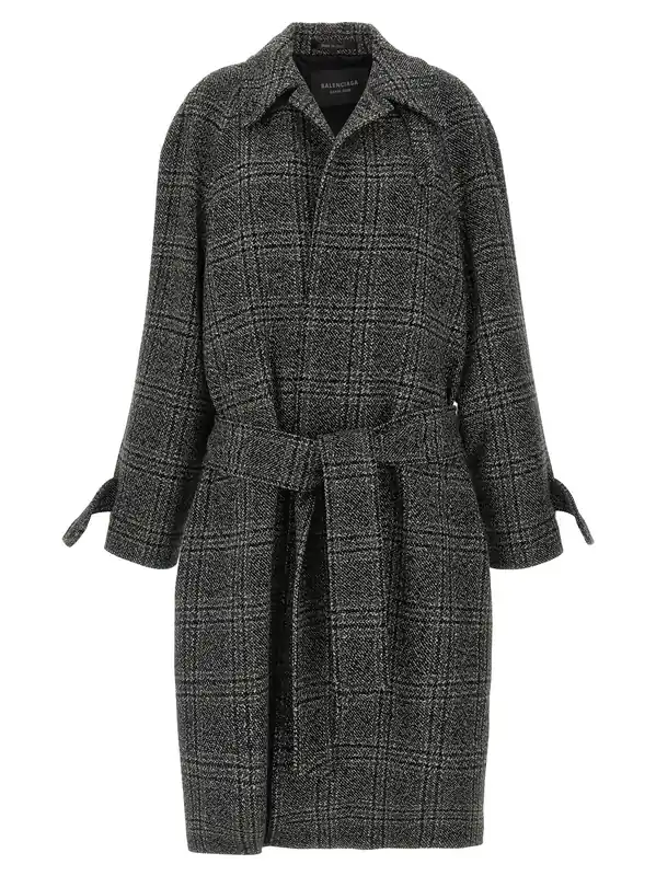 One Layer Coats And Trench Coats Black - Balenciaga