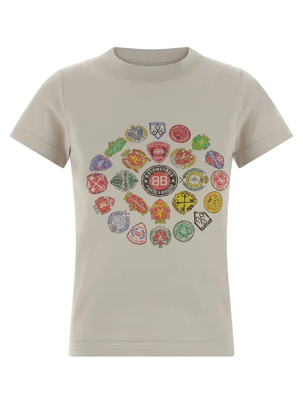 Logo Print T-Shirt Gray
