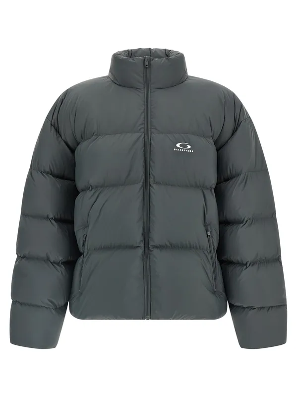 Standard Puffer Jackets Gray - Balenciaga