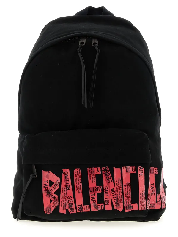 Tape Type Backpacks & Travels Black - Balenciaga