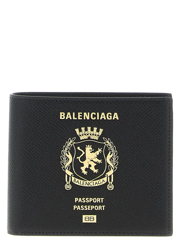 Passport Wallets And Card Holders Black - Balenciaga