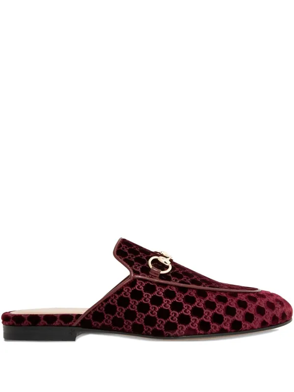 Princetown Velvet Slippers - Gucci