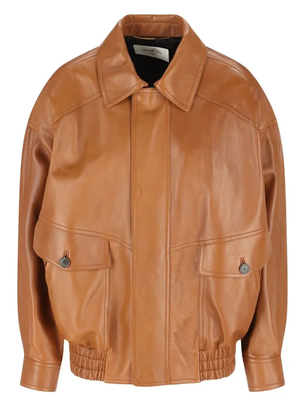 Leather Jacket - Saint Laurent