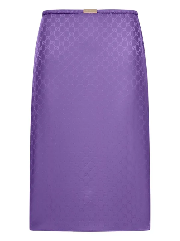 Gg Silk Skirt - Gucci