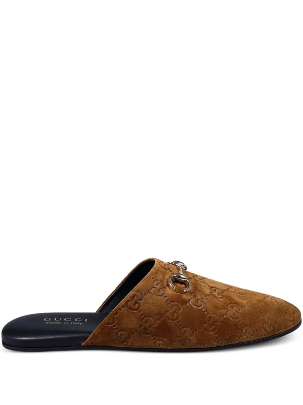 Gg Leather Slippers - Gucci