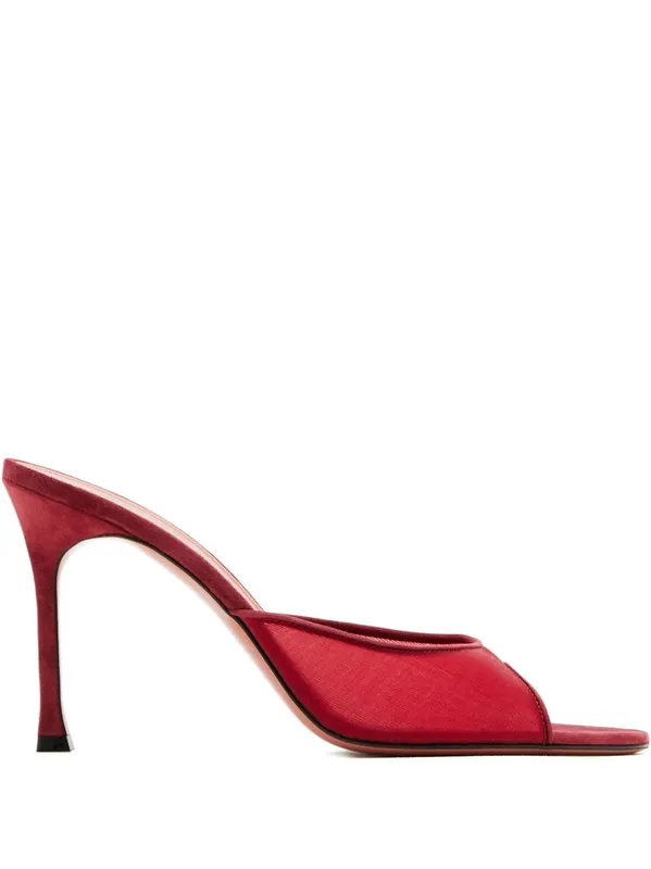 Alexa Mesh Mules - Amina Muaddi
