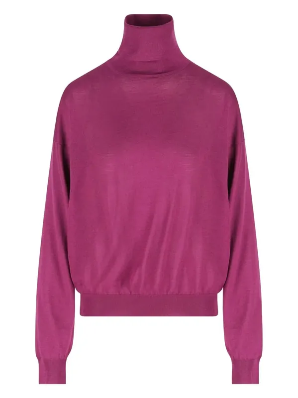 Roll-Neck Wool Sweater