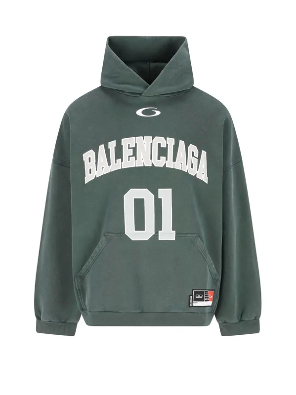 Cotton Hooded Sweatshirt - Balenciaga
