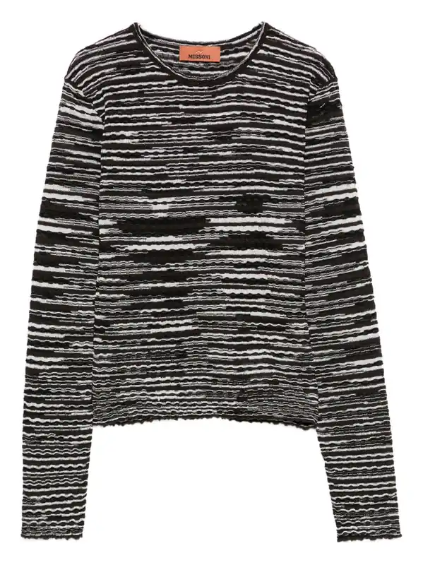 Wool Blend Crewneck Sweater - Missoni