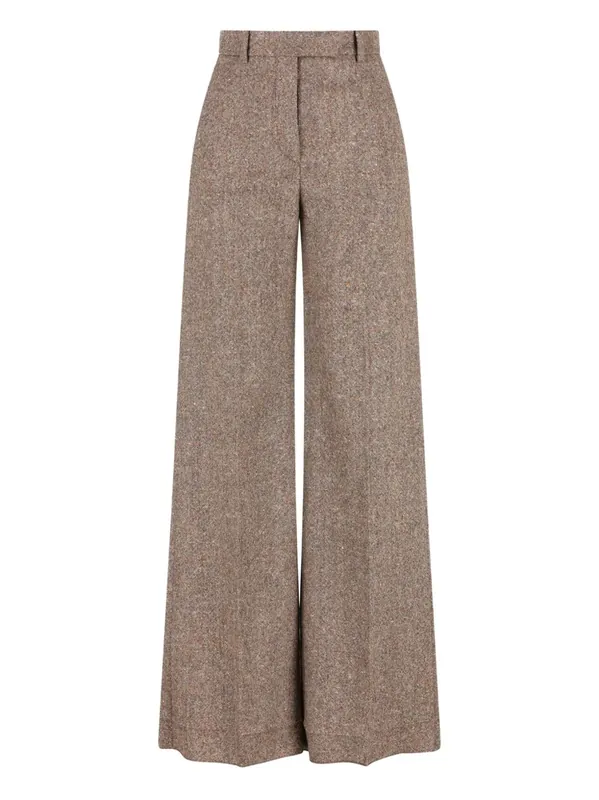 Wool Wide-Leg Trousers