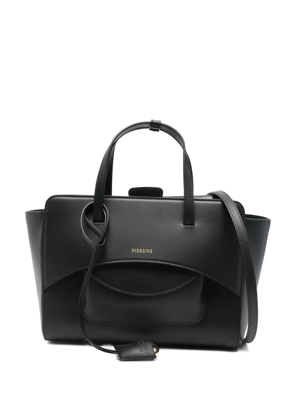 Flap Medium Leather Tote - Hidesins