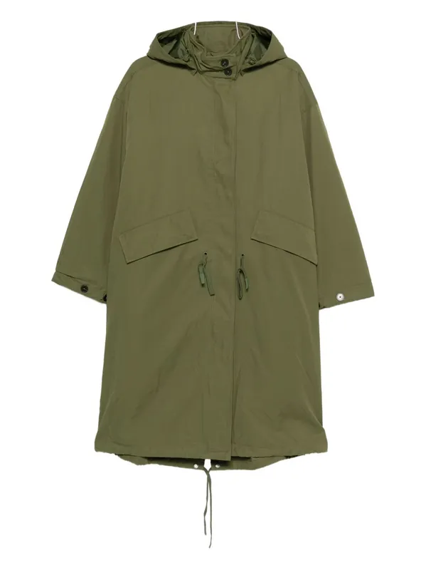 Cotton And Nylon Parka Coat - CLOSED