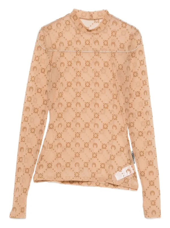 Monogram High-Neck Top