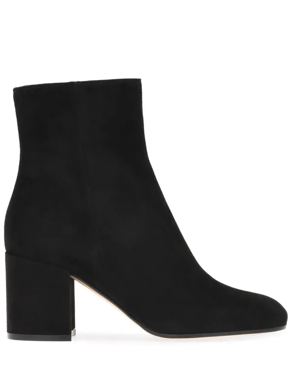 Joelle Suede Leather Ankle Boots - Gianvito Rossi