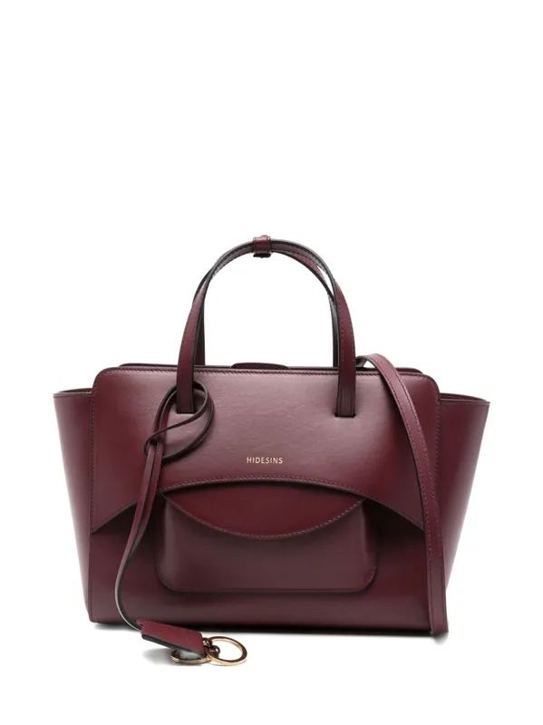 Flap Medium Leather Tote - Hidesins