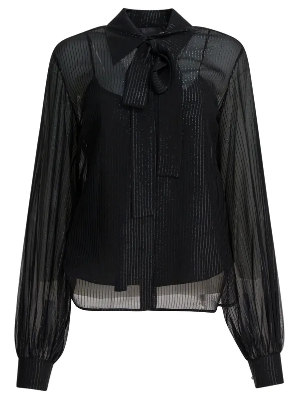 Shirt With Camisole Shirts Black - Max Mara Pianoforte