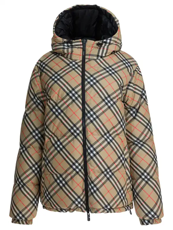 Check Jackets And Coats Beige - Burberry