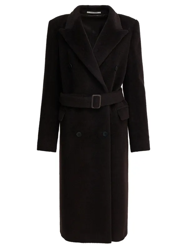 Alpaca Long Coat Jackets And Coats Brown - Tagliatore