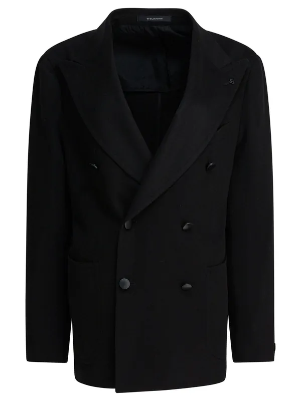 Short Cashmere Coat Jackets And Coats Black - Tagliatore