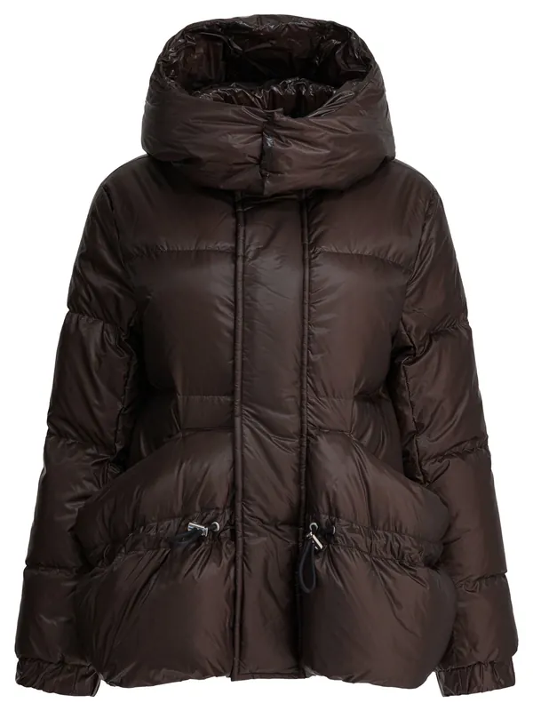 Quilted Nylon Down Jacket Jackets And Coats Brown - Sacai