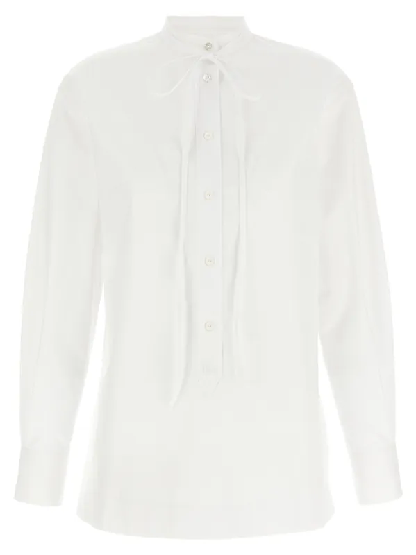 Double G Embroidery Shirt Shirt And Blouse White - Gucci
