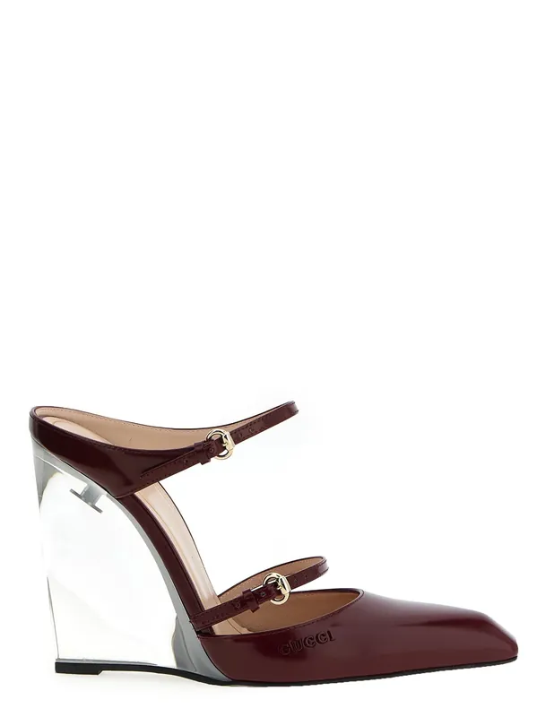 Gucci Rosso Ancora Wedges Red