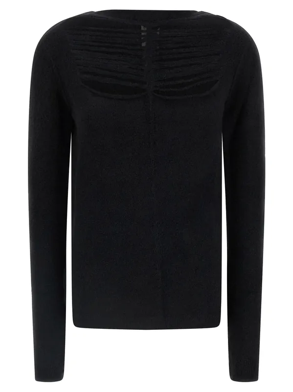 Ls Top Sweaters And Cardigans Black - Rick Owens