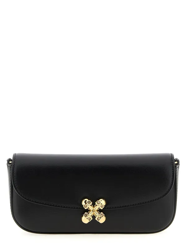 Skull Flower Crossbody Bags Black - Alexander McQueen