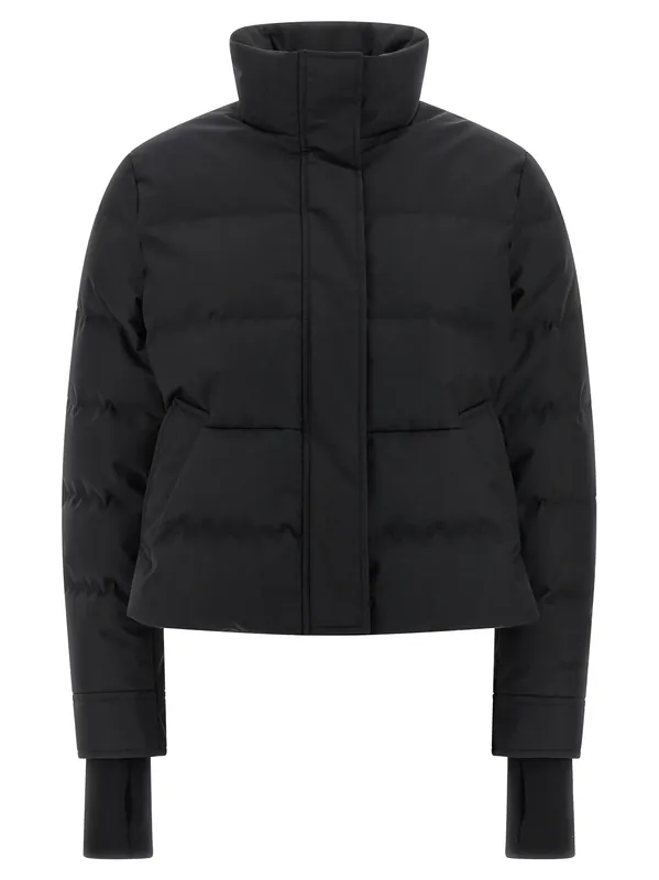 Cropped Down Jacket Puffer Jackets Black - Alexander McQueen