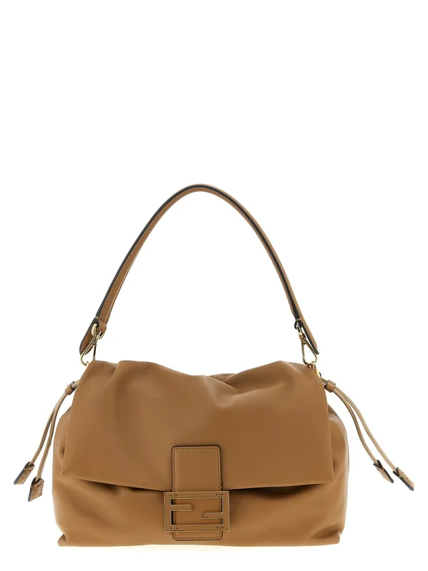 Mamma Baguette Shoulder Bags Beige - Fendi