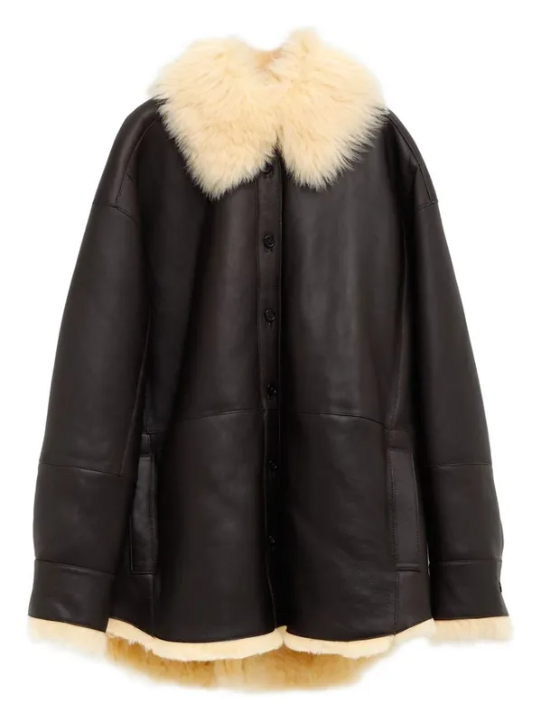 Leather Shearling Jacket - Acne Studios