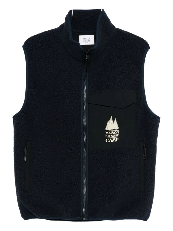 Fleece Zipped Vest - Maison Kitsuné