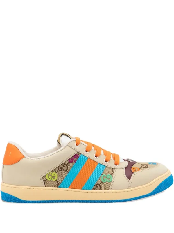Screener Sneakers With Gg Crystals - Gucci